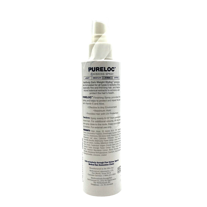 Mediceuticals HairBody Pureloc Non-Aerosol Finishing Spray - Vitamin E & Aloe 6 oz