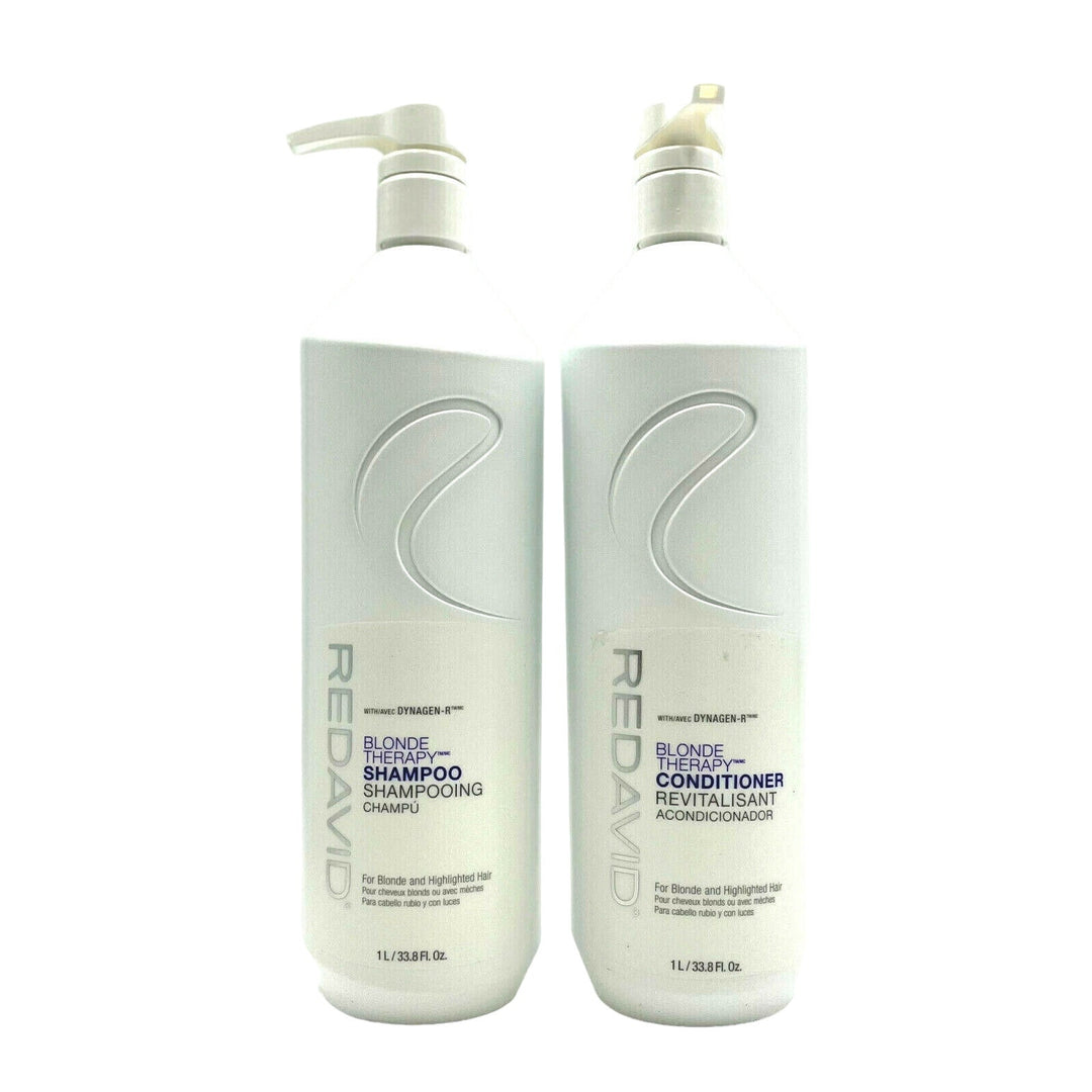 Redavid Blonde Therapy Shampoo & Conditioner - Blonde, Highlighted Hair 33.8 oz