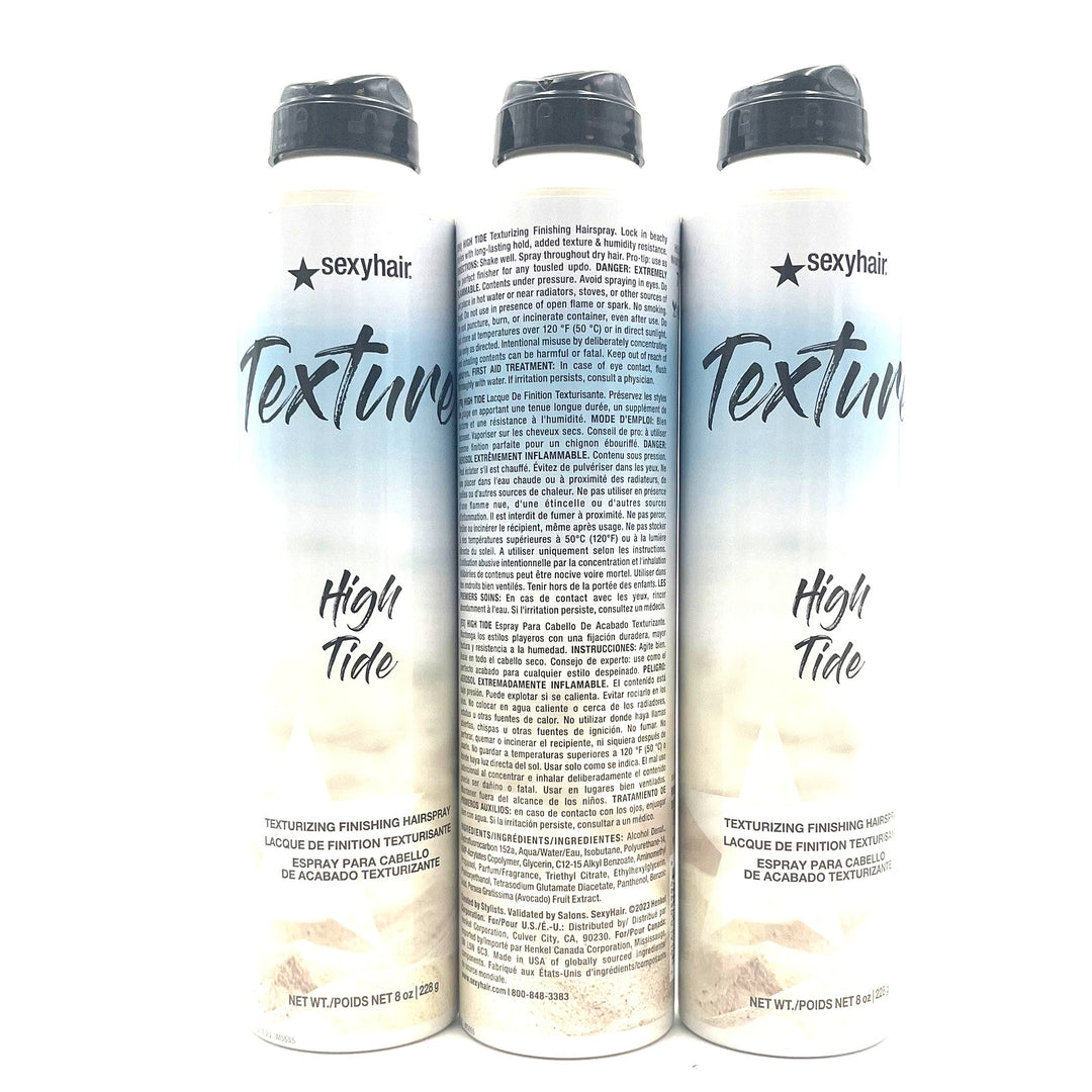 SexyHair Texture High Tide Texturizing Finishing Hairspray 8 oz-3 Pack