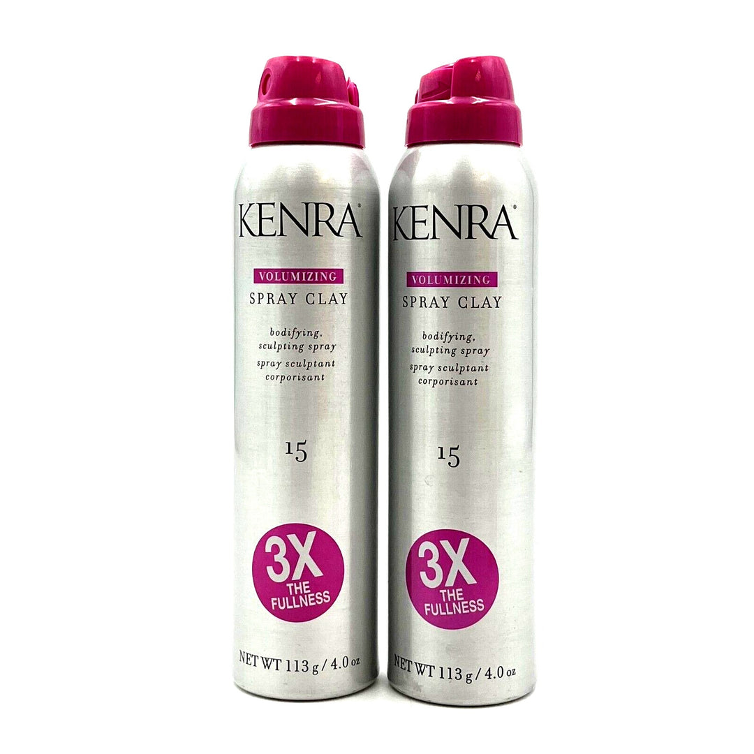 Kenra Volumizing Spray Clay Bodifying Sculpting Spray 4 oz-2 Pack