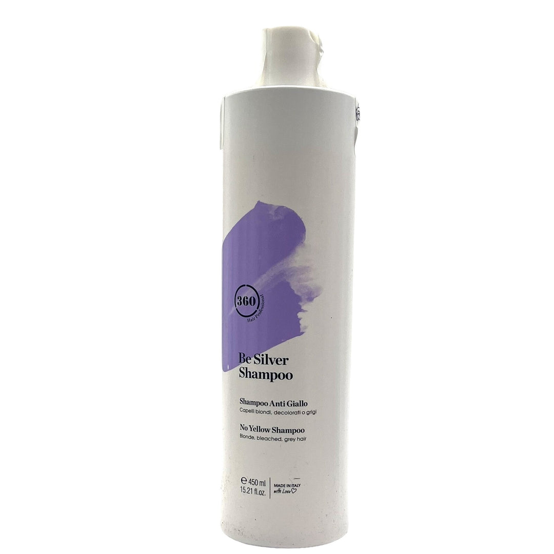 360 Be Silver No Yellow Shampoo 15.21 fl.oz Blonde,Bleached Grey Hair