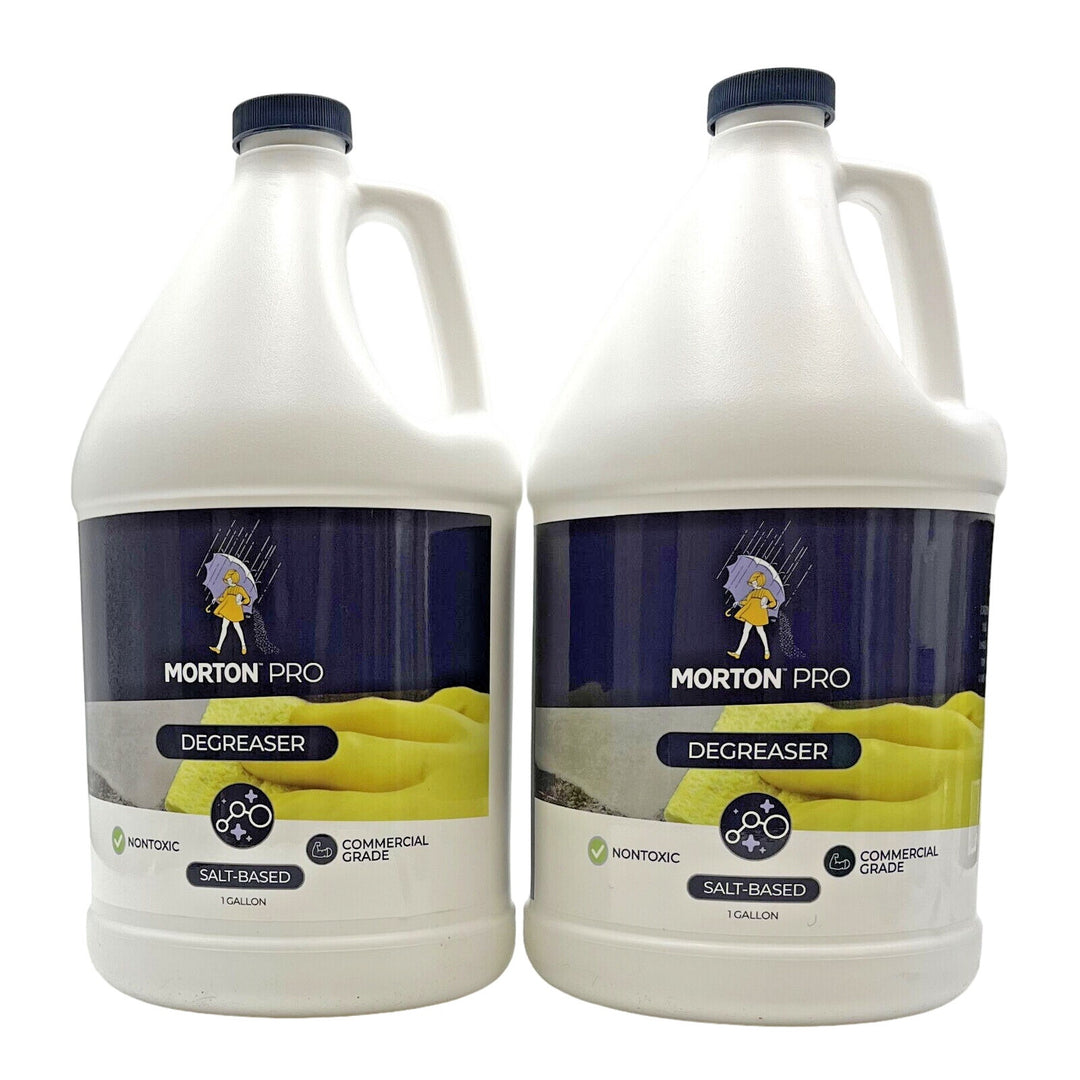 Morton Pro Salt-Based Degreaser Nontoxic Commercial Grade Gallon-2 Pack