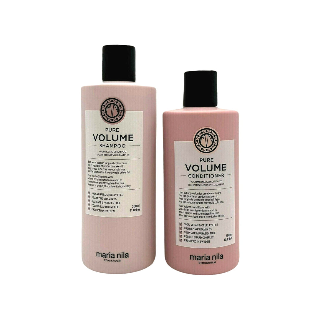 Maria Nila Pure Volume Shampoo 11.8 oz & Conditioner 10.1 oz 100% Vegan Duo