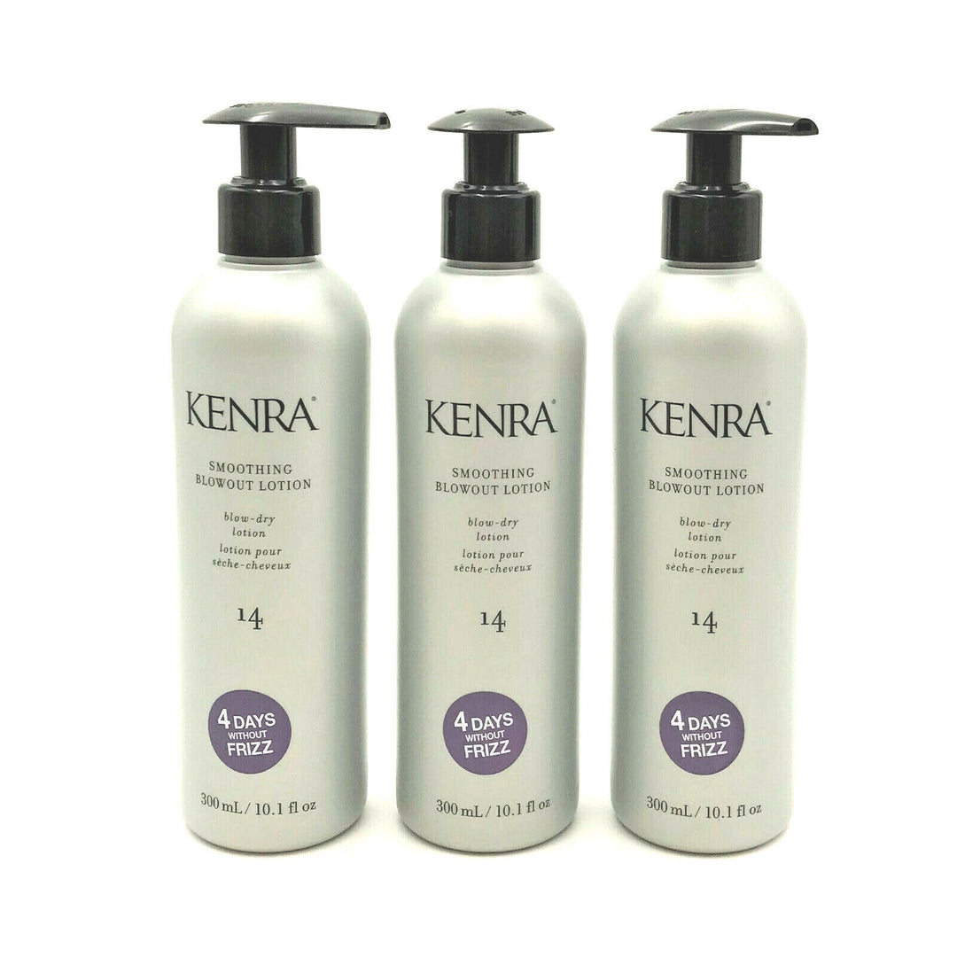 Kenra Smoothing Blowout Lotion Blow-Out Dry Lotion 10.1 oz-Pack of 3