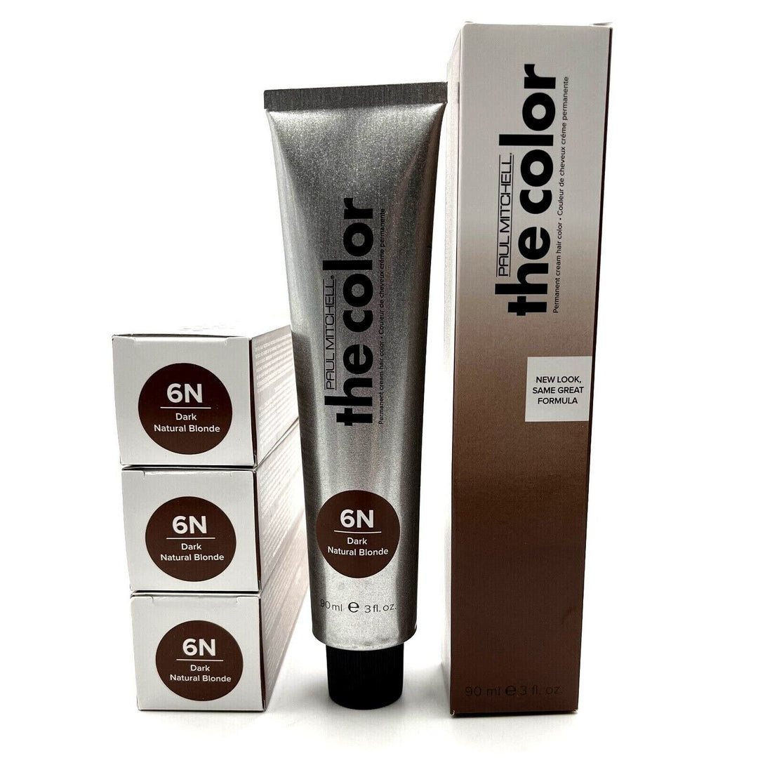 Paul Mitchell The Color Permanent Hair Color 6N Dark Natural Blonde 3 oz-3 Pack