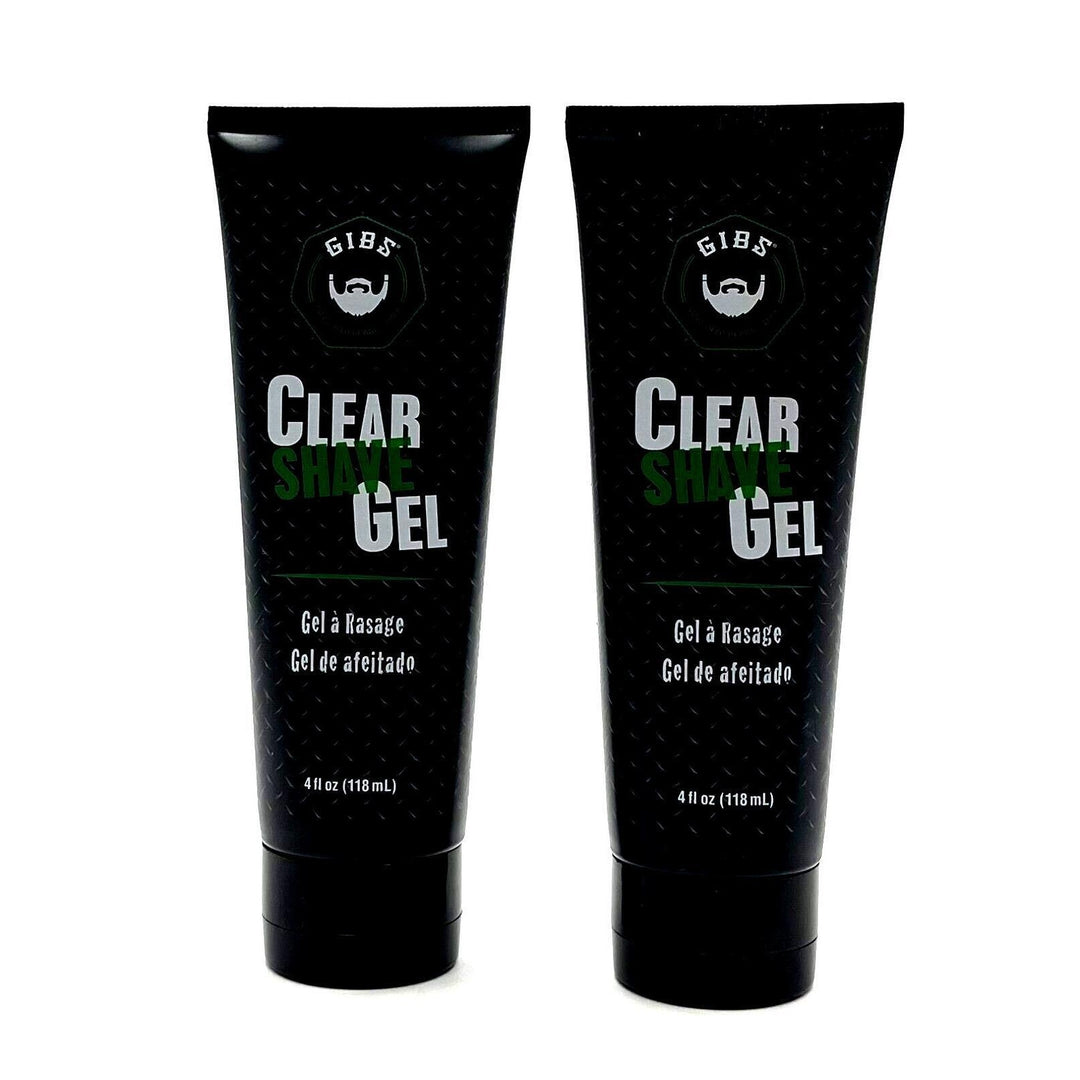 GIBS Clear Shave Gel 4 oz-2 Pack