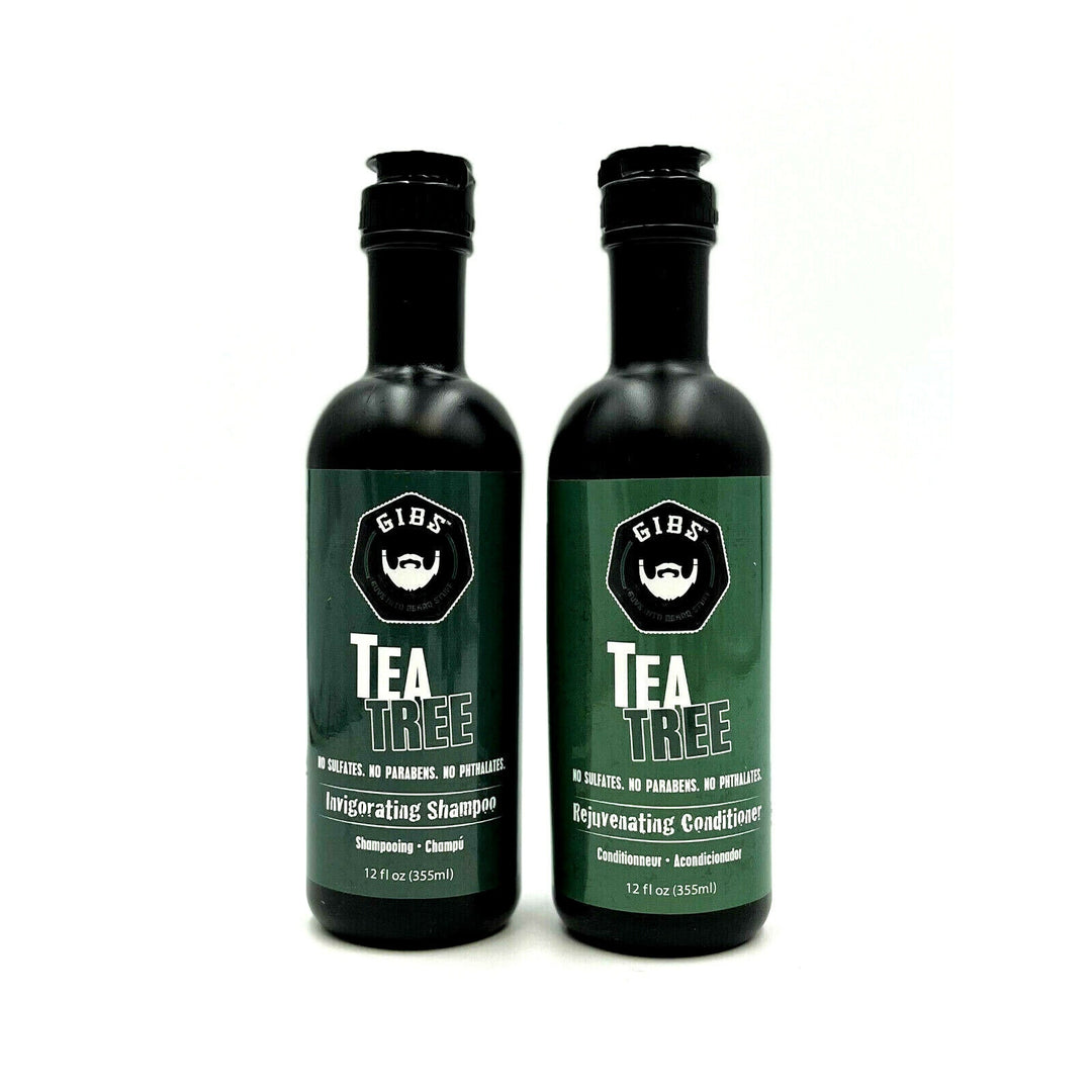 GIBS Tea Tree Invigorating Shampoo & Conditioner 12 oz Duo