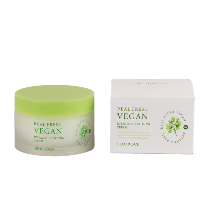 Deoproce Real Fresh Vegan Intensive Soothing Cream 100 g