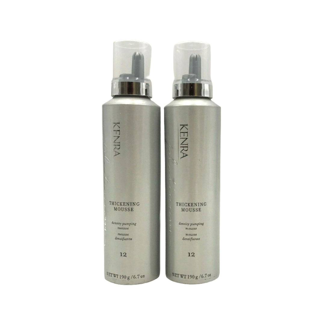 Kenra Platinum Thickening Mousse Density Pumping Mousse #12 6.7 oz-2 Pack