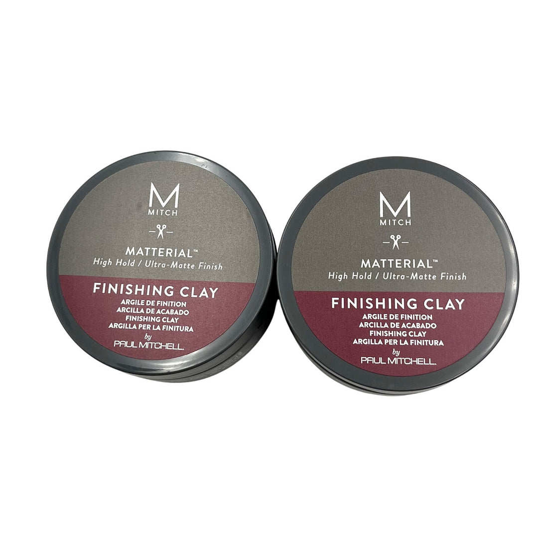 Paul Mitchell Matterial Strong Hold Ultra Matte Styling Clay 3 oz-2 Pack