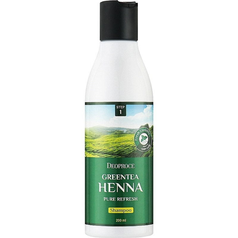 Deoproce Green Tea Henna Pure Refresh Shampoo 200ml