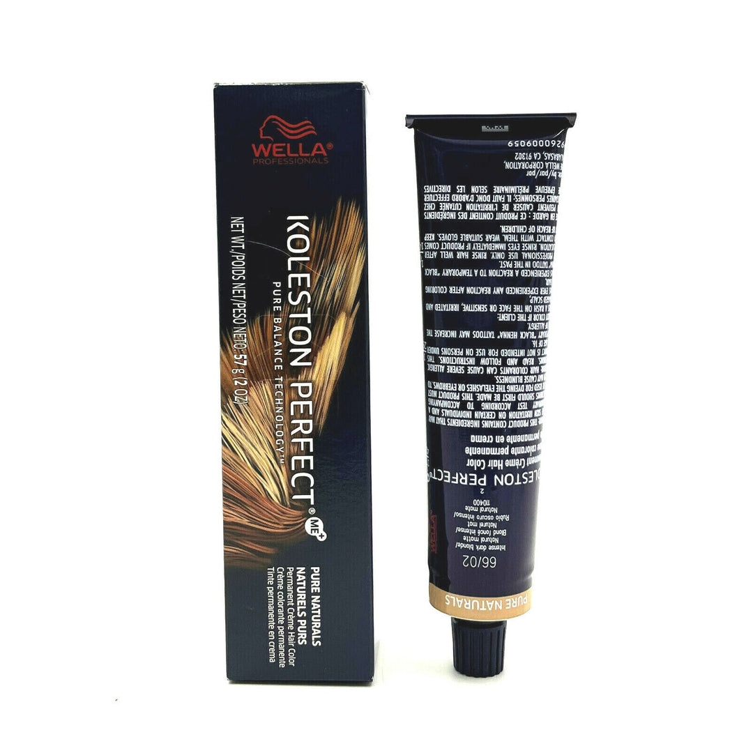 Wella Koleston Perfect Pure Naturals 66/02 Intense Dark Blonde/Natural Matte 2oz