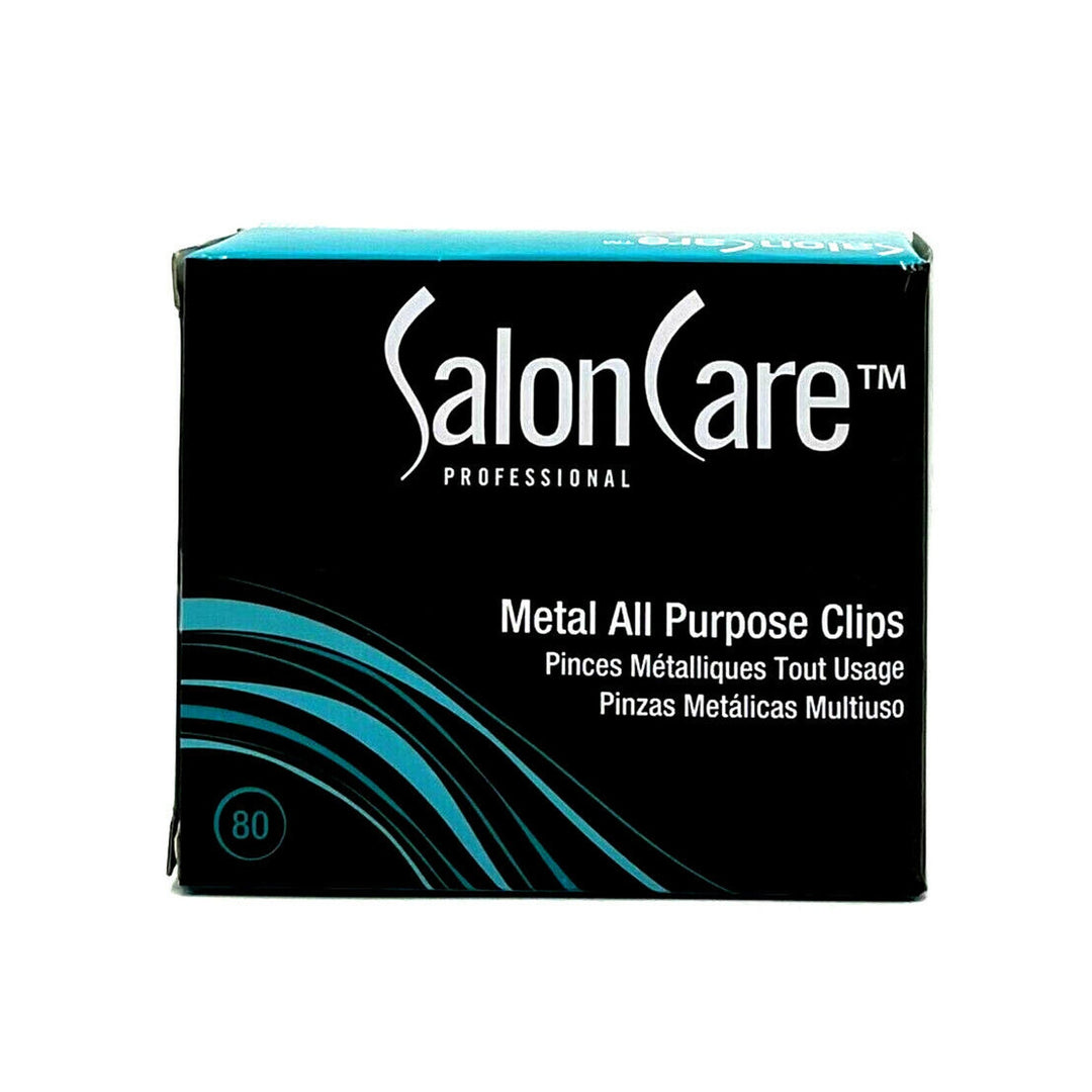 Salon Care Metal All Purpose Clips 80 Pack