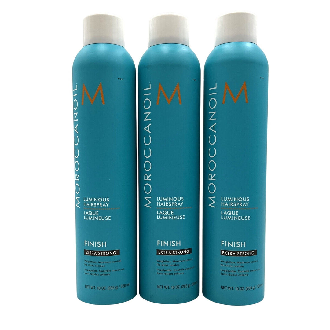 Moroccanoil Luminous Hairspray Extra Strong Hold 10 oz-3 Pack