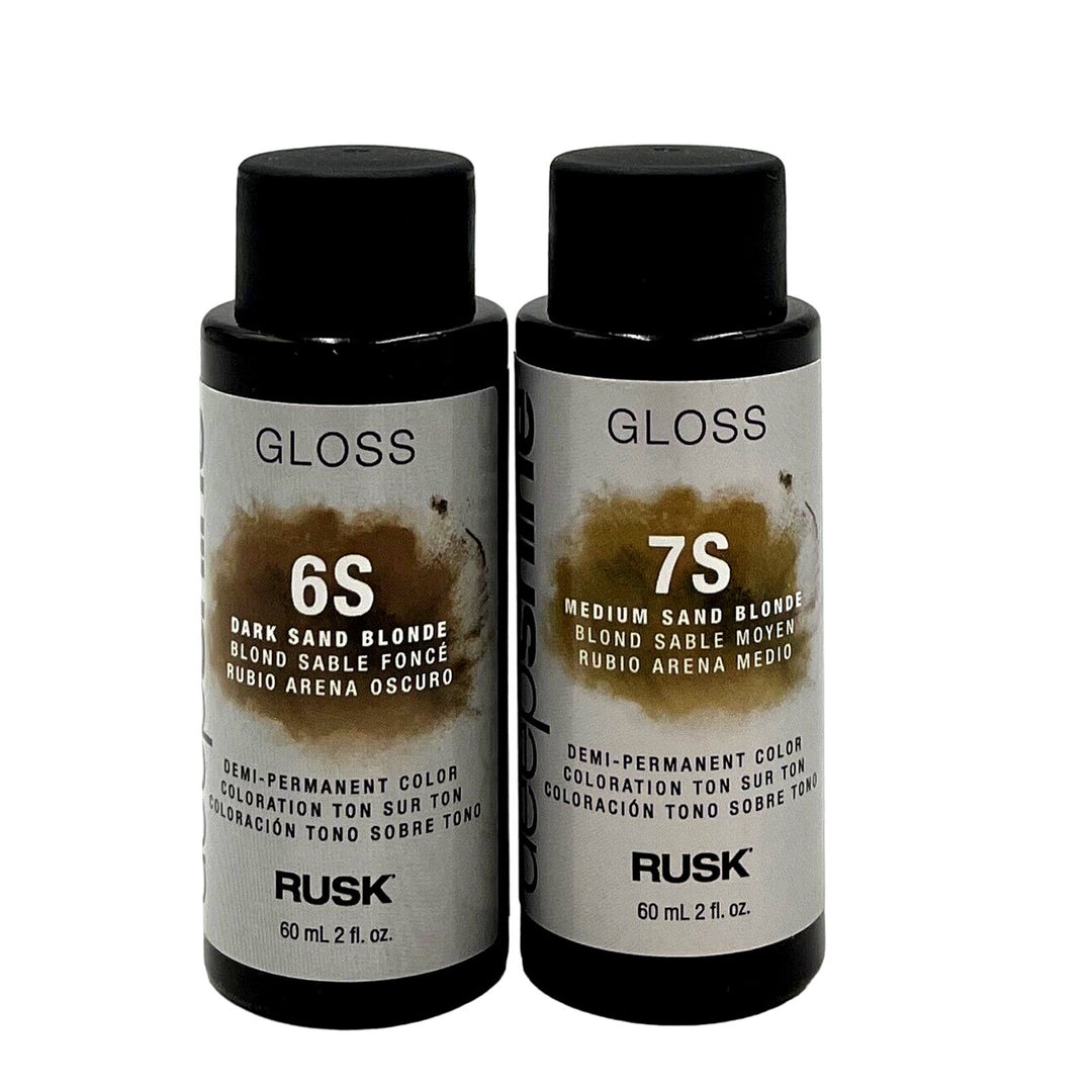 Rusk Deepshine Gloss Demi-Permanent Liquid Hair Color 2 oz - Choose Yours