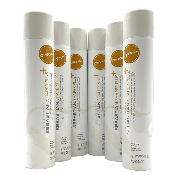 Sebastian Shaper Plus Original Extra Hold Hairspray 10.6 oz-6 Pack