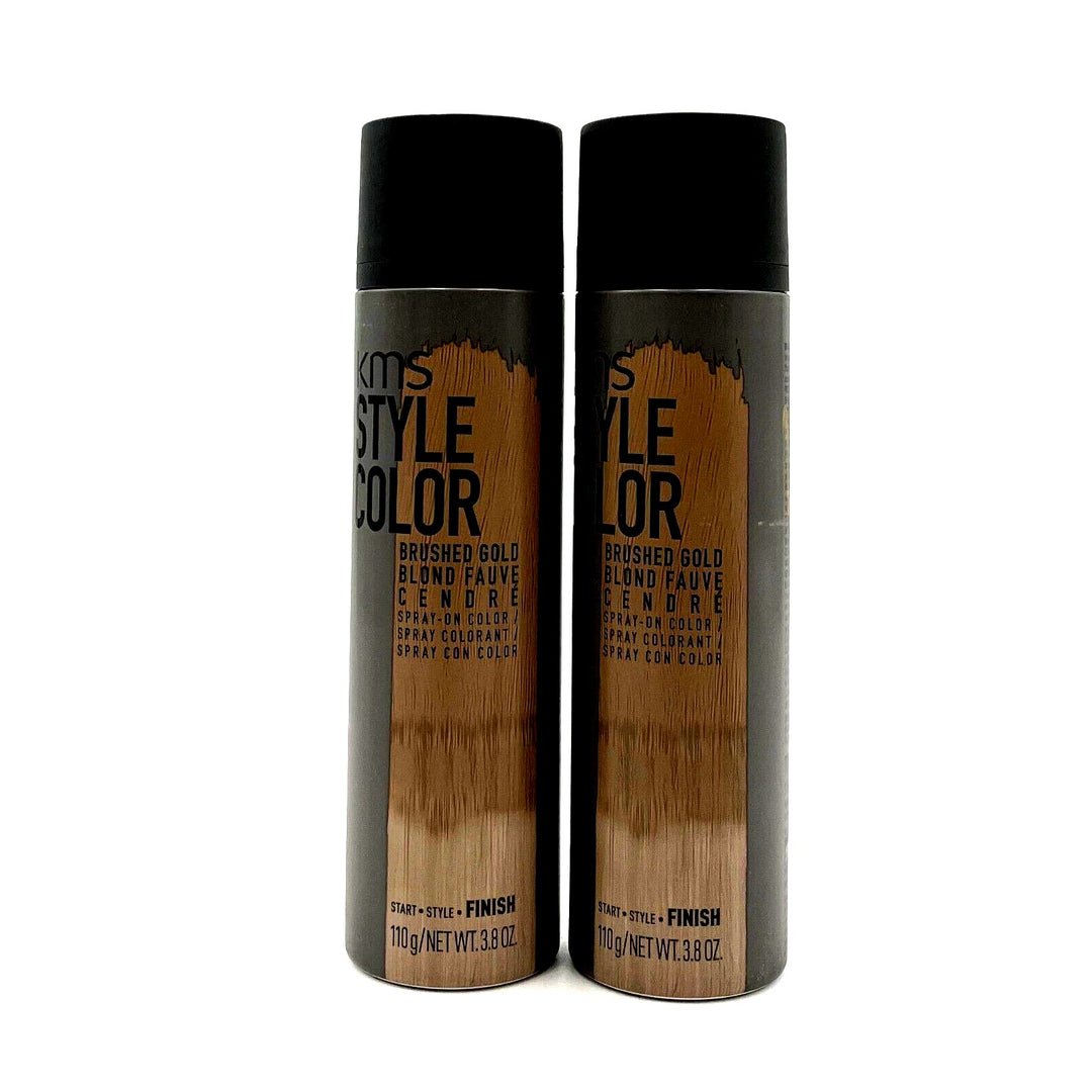 kms Style Color Brushed Gold Spray On Color 3.8 oz-2 Pack