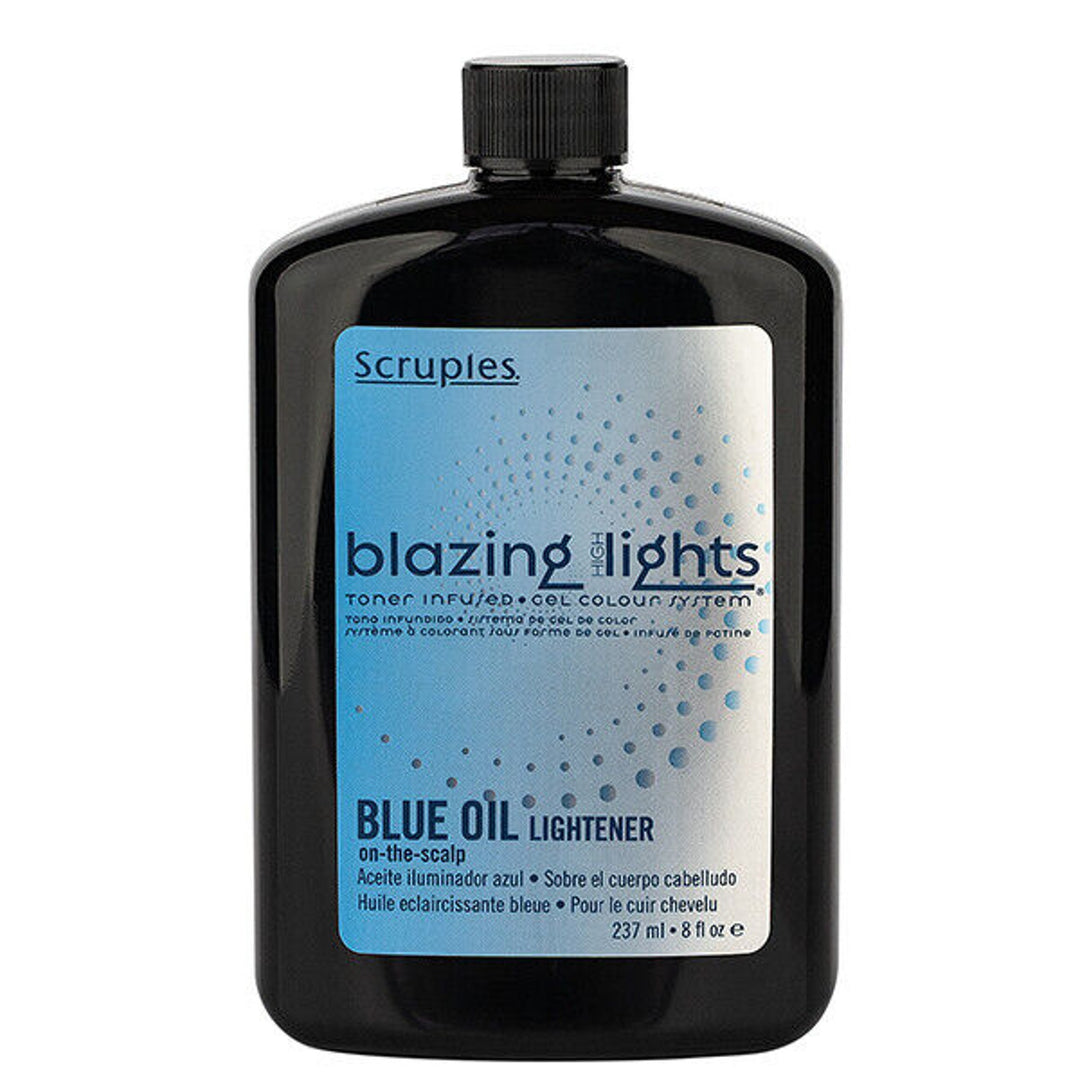 Scruples Blazing Highlights Toner Infused Gel Hair Color Blue Oil Lightener 8 oz