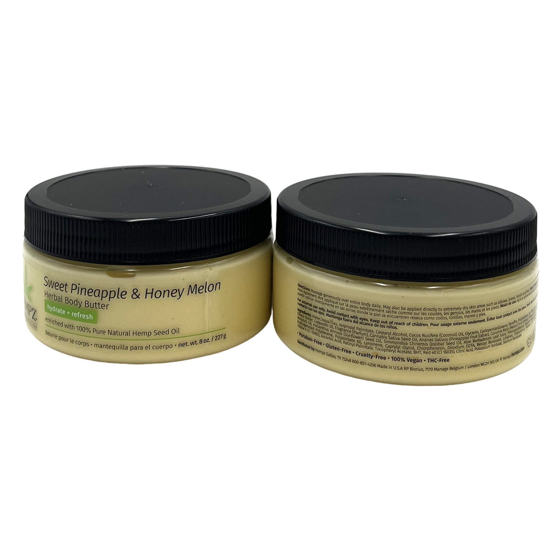 Hempz Sweet Pineapple & Honey Melon Body Butter 8 oz-2 Pack