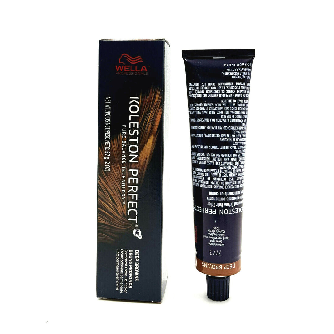 Wella Koleston Perfect Deep Browns 7/73 Medium Blonde Permanent Color 2 oz