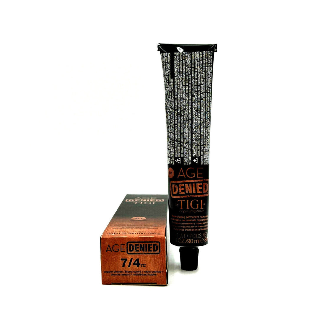 TIGI Age Denied Rejuvenating Permanent Haircolour 7/4 Copper Blonde 3.03 oz