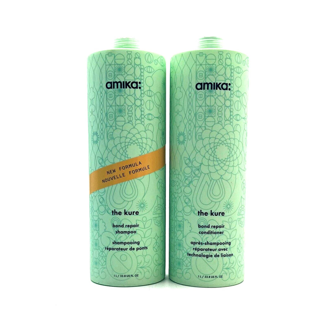 Amika The Kure Bond Repair Shampoo & Conditioner 33.8 oz Duo