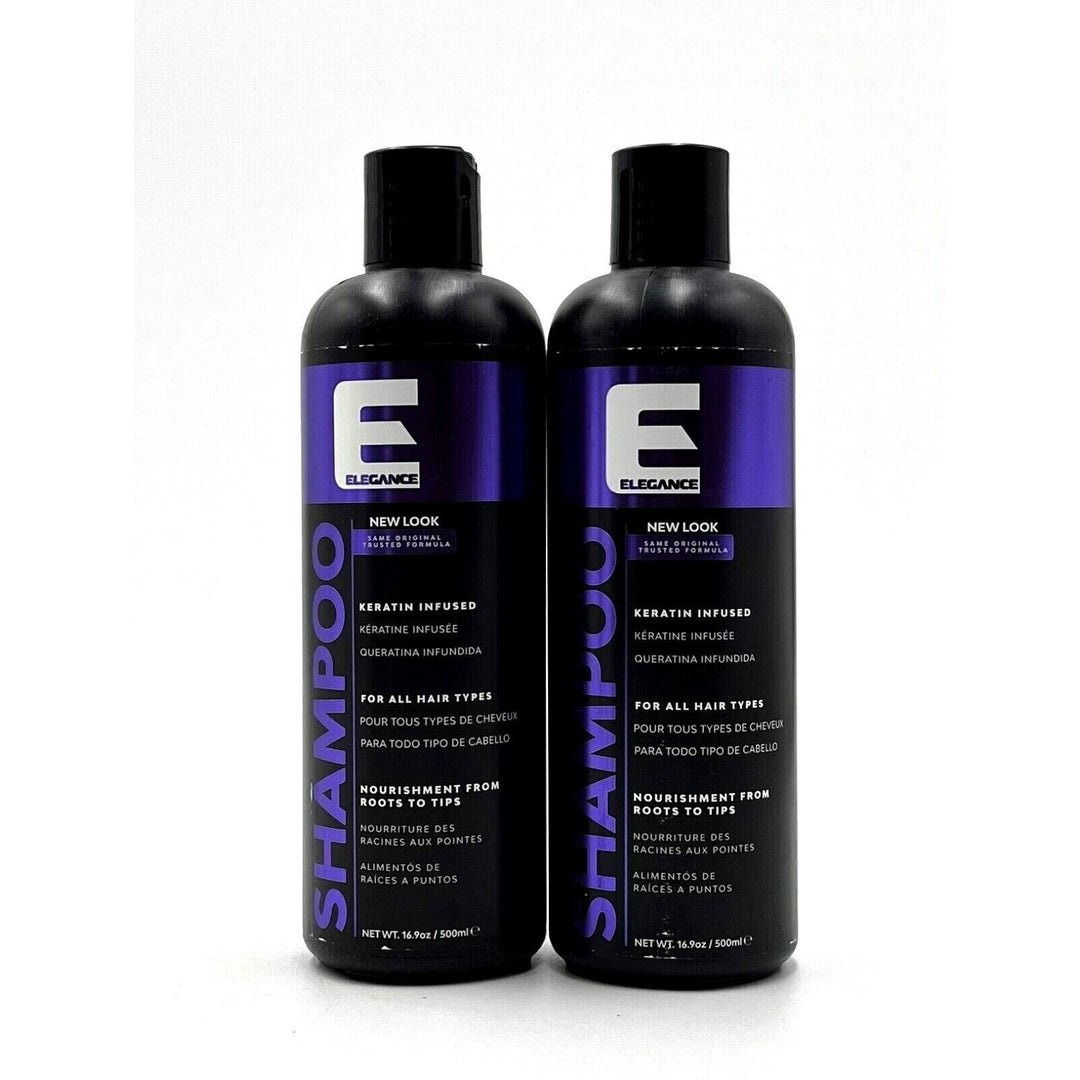 Elegance Keratin Infused Nourishment Shampoo 16.9 oz-2 Pack