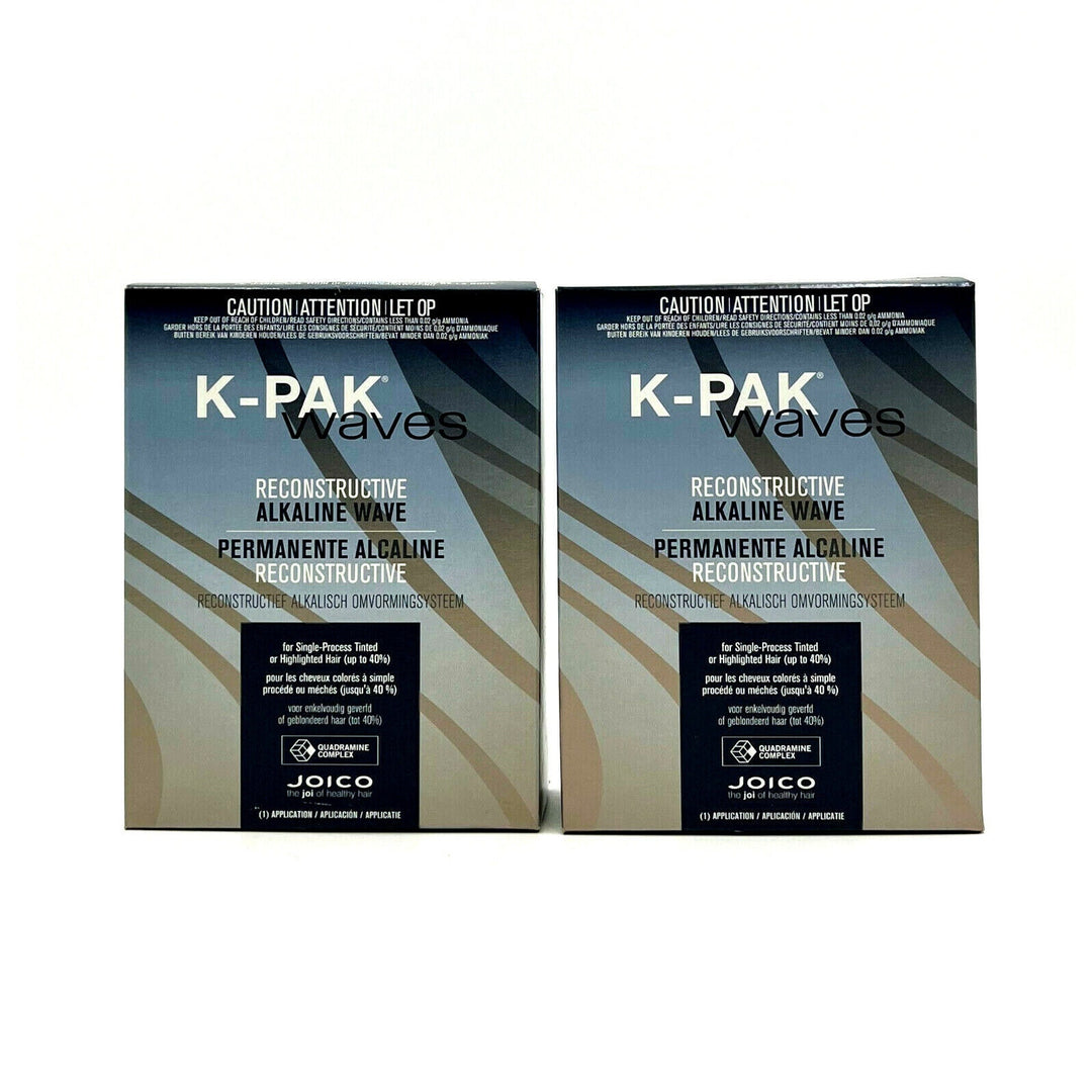 Joico K-Pak Waves Reconstructive Alkaline Wave/Tinted,Highlighted Hair-2 Pack