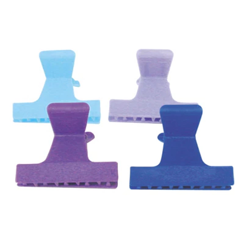 Soft N Style 2" Butterfly Clamps - Colored (188) - 12pk