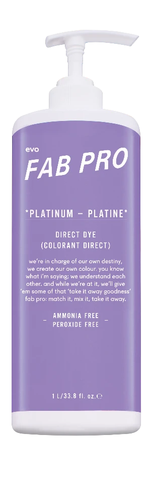 Fab Pro platinum direct dye Liter