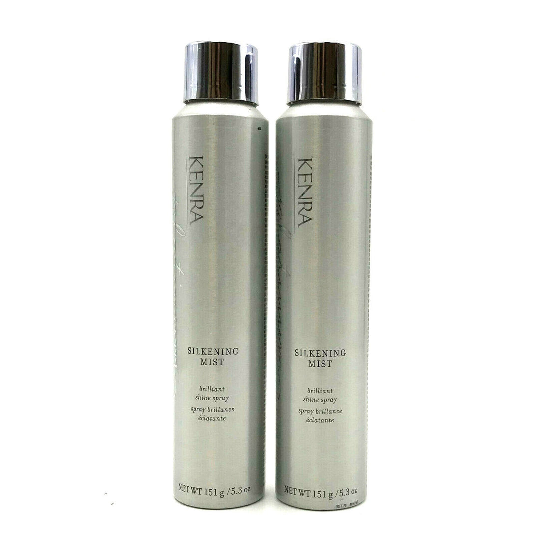 Kenra Platinum Silkening Mist Brilliant Shine Spray 5.3 oz-Pack of 2