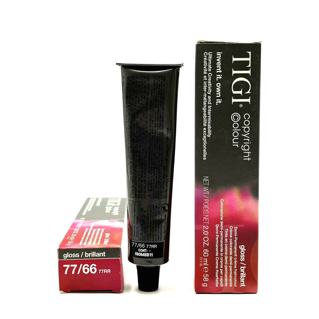 TIGI Gloss Brillant Demi-Permanent Creme Intense Red Blonde 2 oz-2 Pack