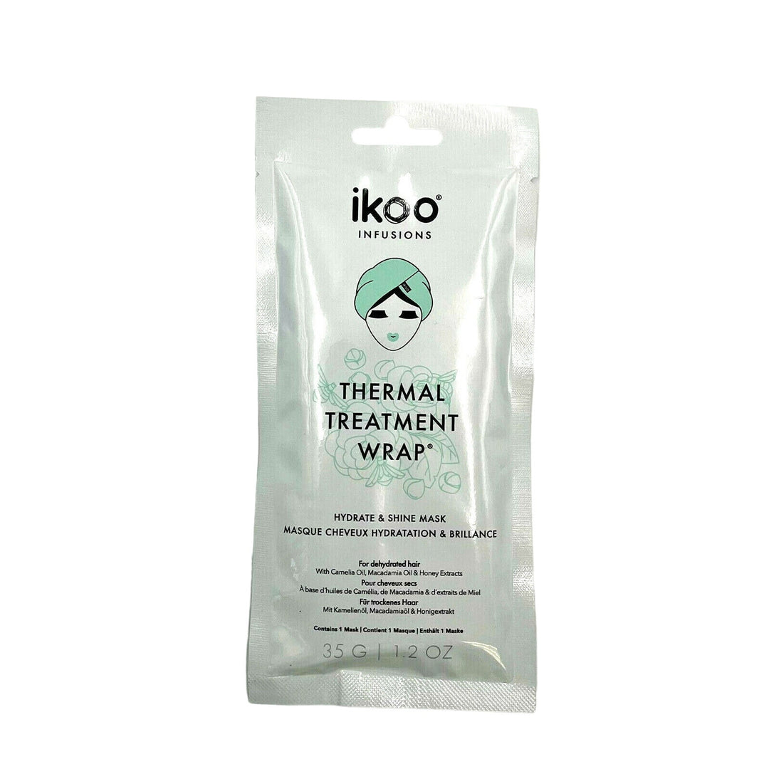 Ikoo Thermal Treatment Wrap Hydrate & Shine Mask/Dehydrated Hair 1.2 oz