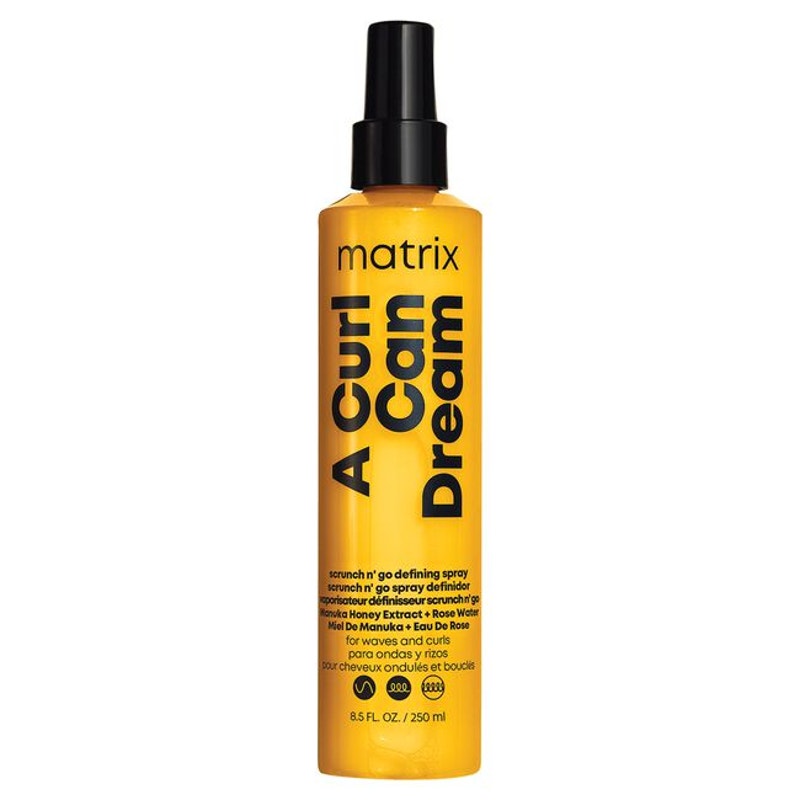 Matrix  A Curl Can Dream Scrunch N' Go Defining Spray For Waves and Curls 8.5 fl.oz