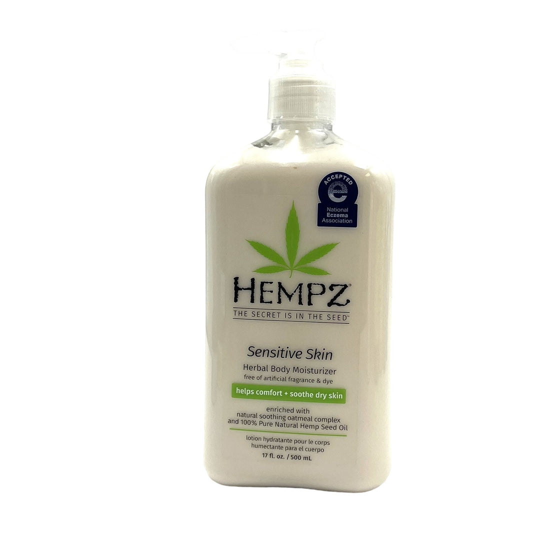 Hempz Sensitive Skin Herbal Body Moisturizer Comfort+Soothe Dry Skin 17 oz