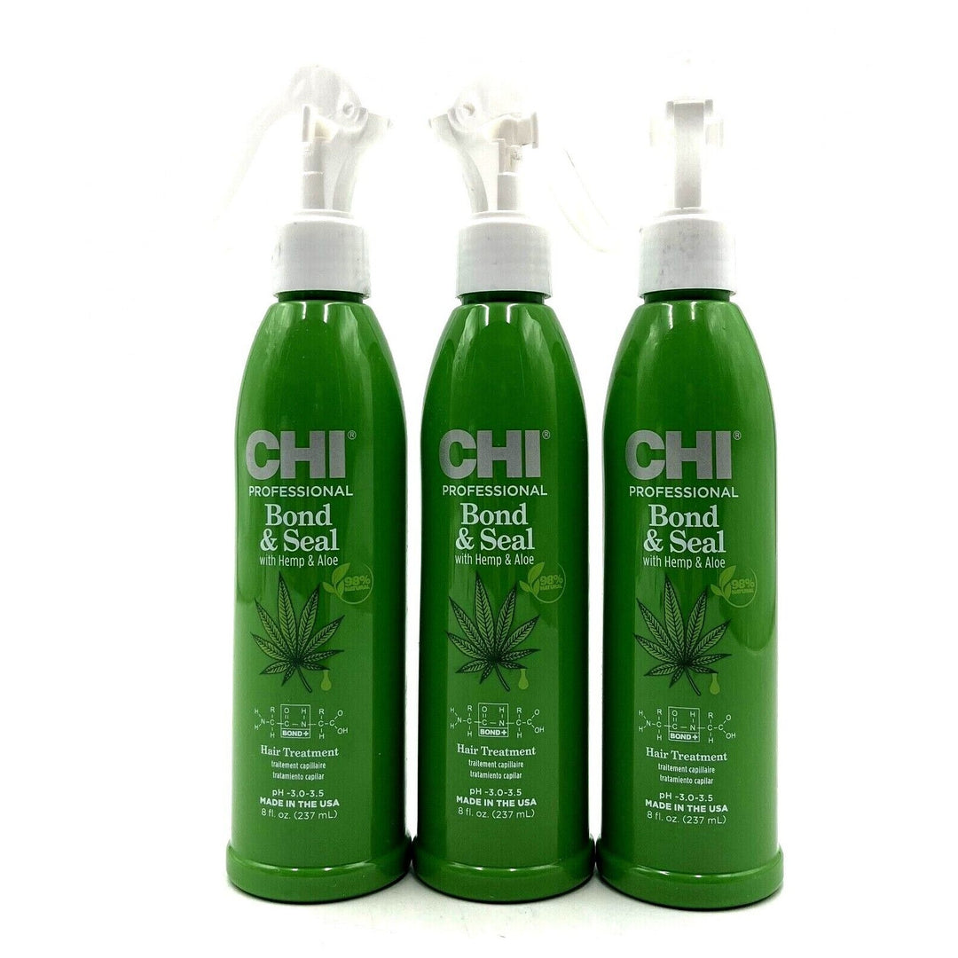 CHI Bond & Seal With Hemp & Aloe Hair Treatment 8 oz-3 Pack