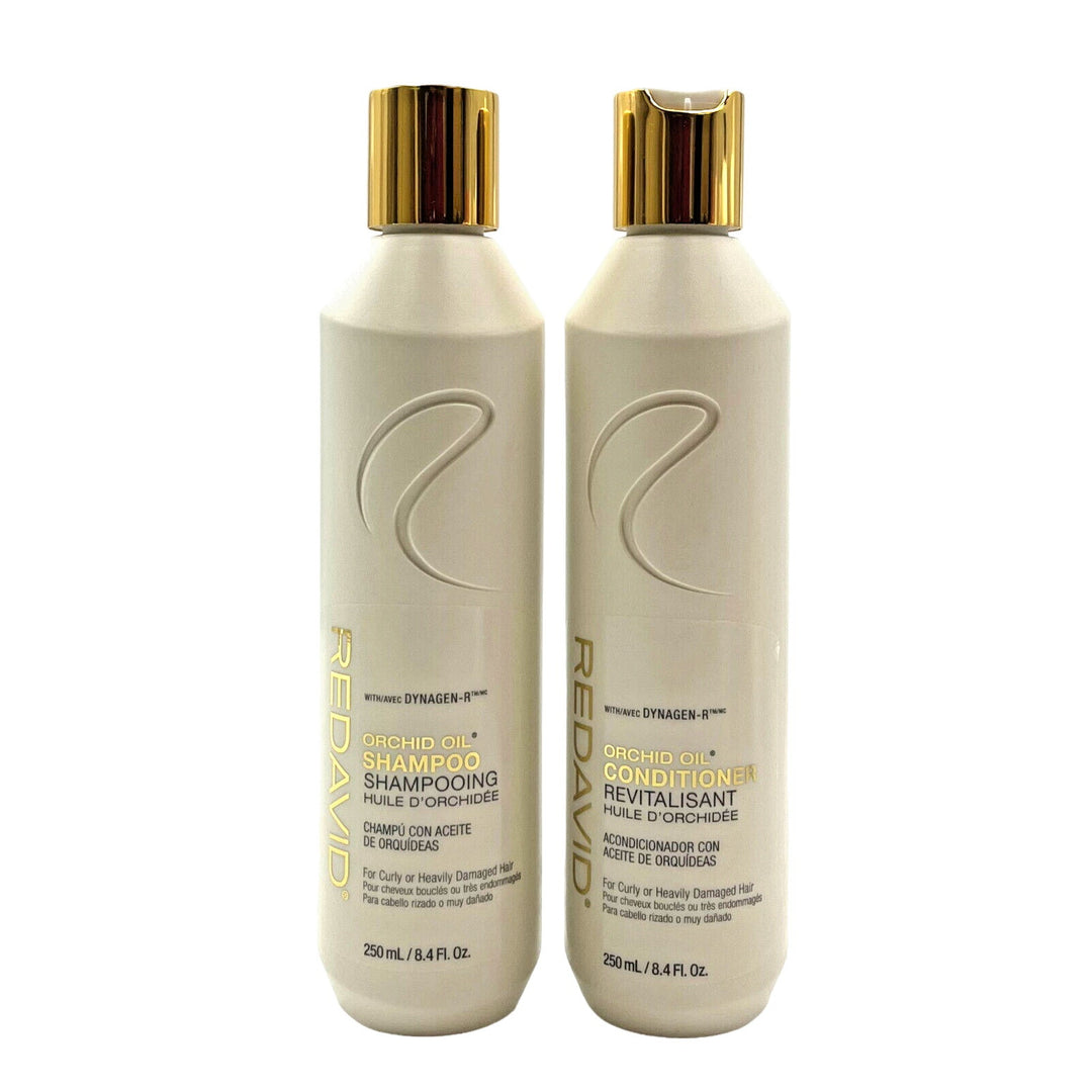 Redavid Orchid Oil Shampoo & Conditioner - Curly & Heavily Damaged Hair 8.4 oz