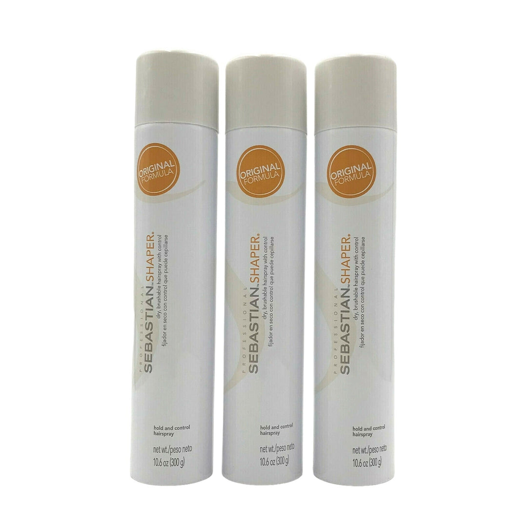 Sebastian Shaper Original Formula Dry, Brushable Hairspray 10.6 oz-Pack of 3