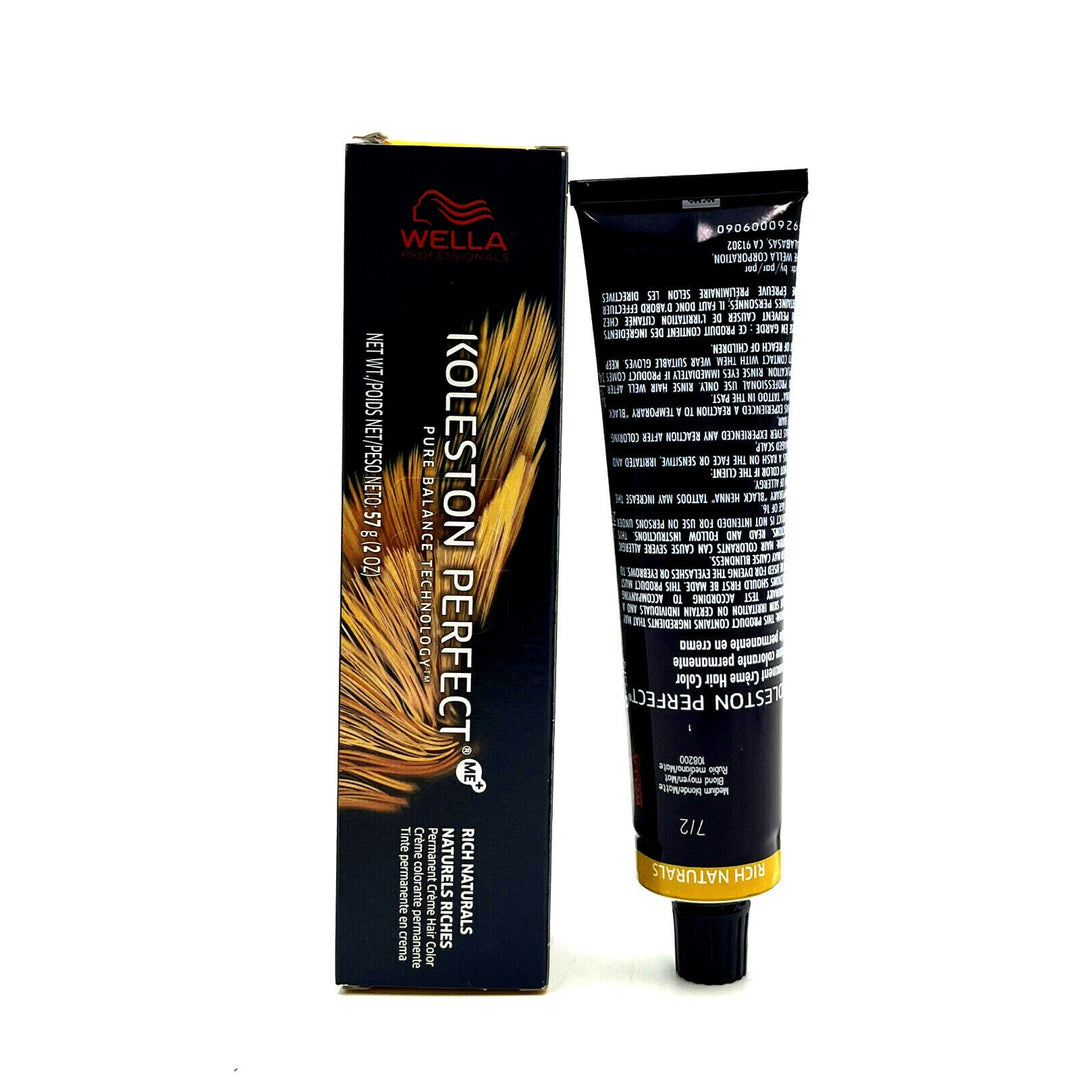 Wella Koleston Perfect Rich Naturals 7/2 Medium Blonde Permanent Creme 2 oz