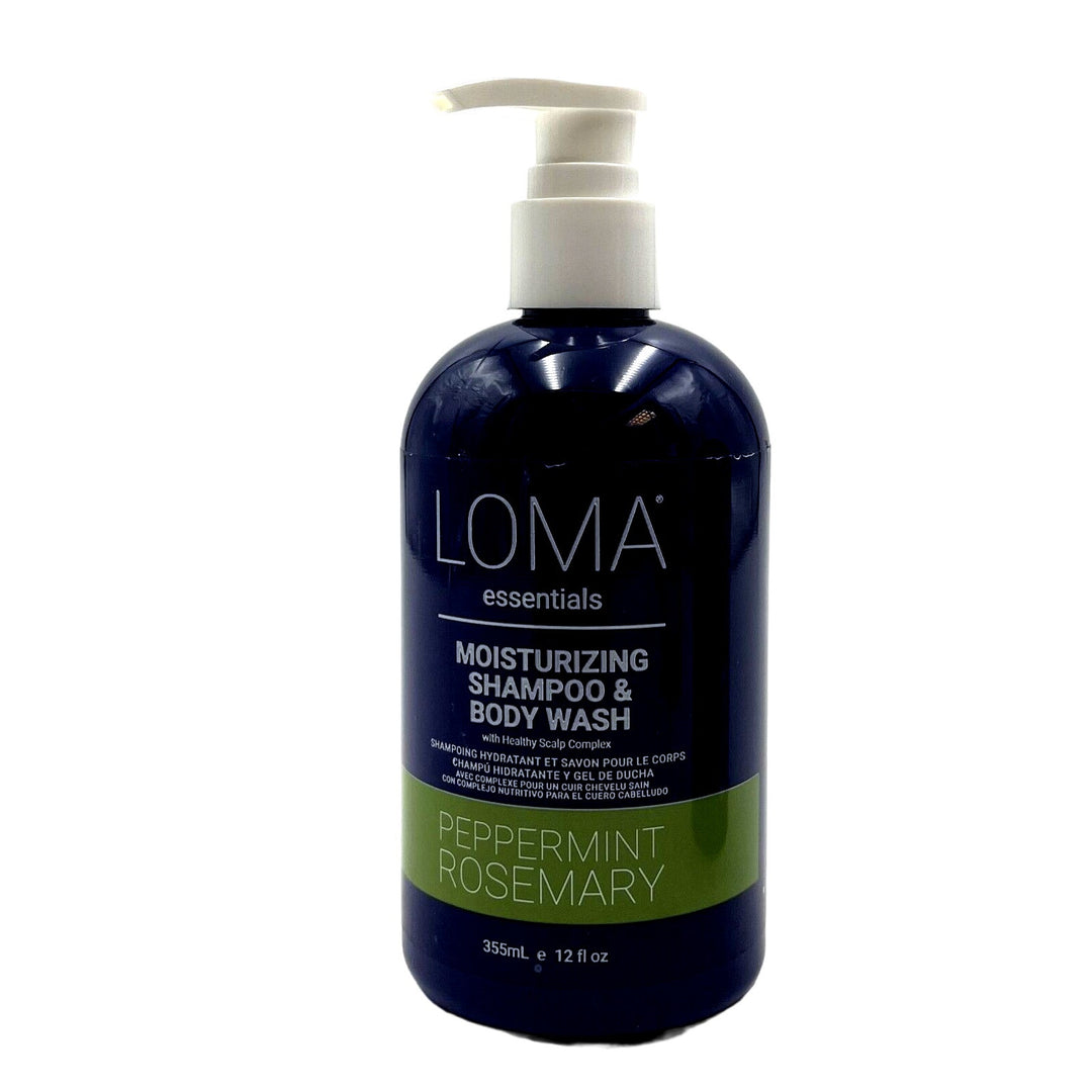 Loma Moisturizing Shampoo/Body Wash Peppermint Rosemary 12 oz