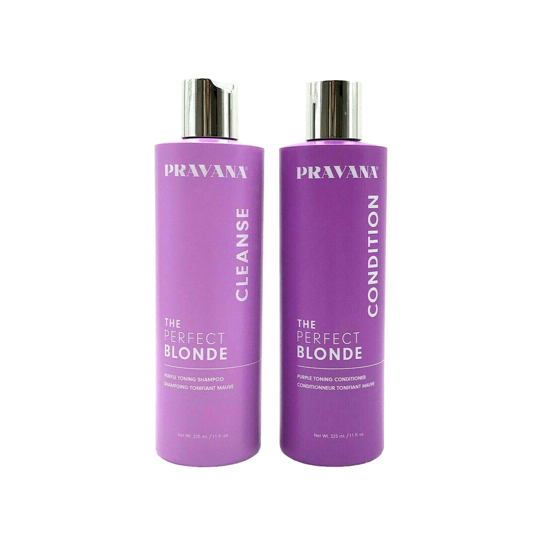 Pravana The Perfect Blonde Purple Toning Shampoo & Conditioner 11 oz Duo