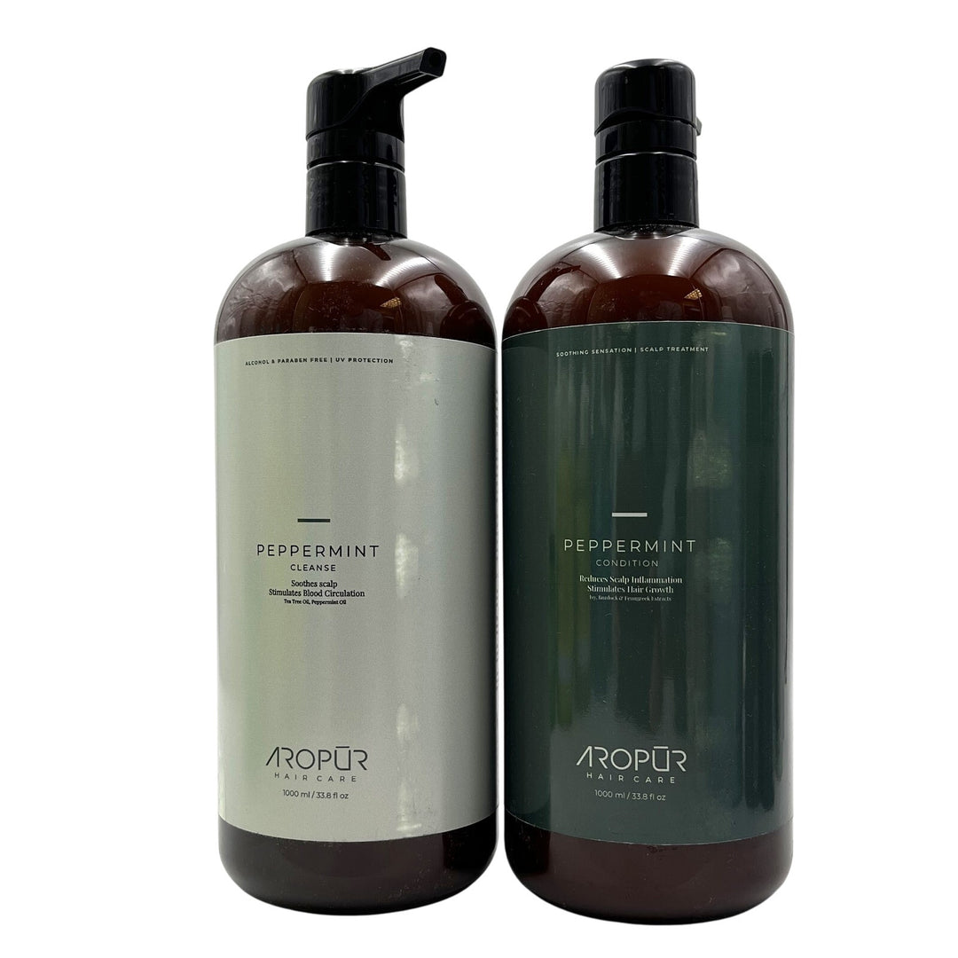 Aro Pur Peppermint Cleanse & Conditioner 32 fl.oz Duo