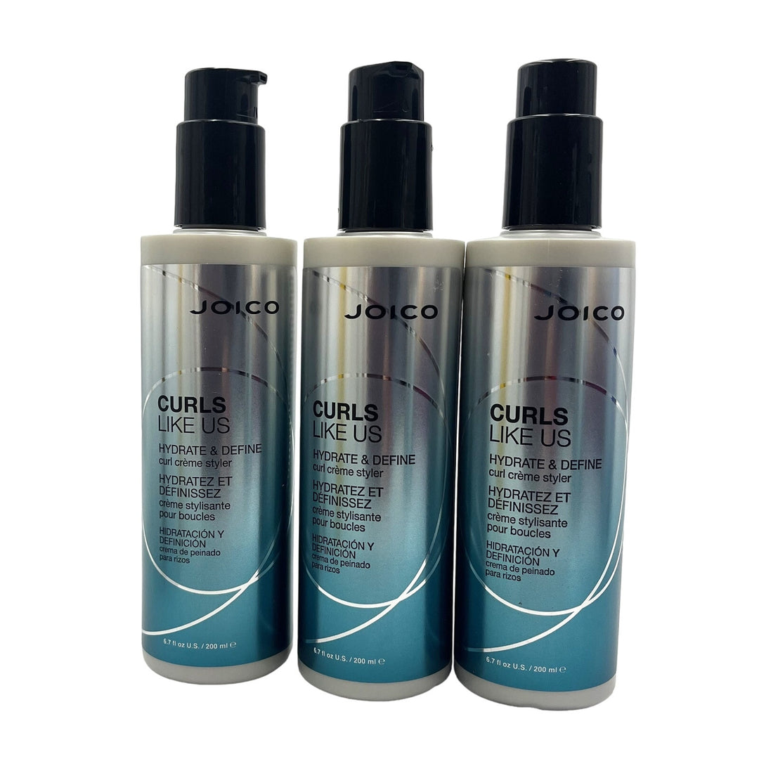 Joico Curls Like Us Hydrate & Define Curl Crème Styler 6.7 fl.oz-3 Pack