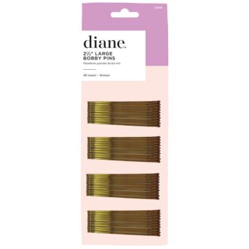 Diane Large &amp; Long Bobby Pins 2.5", 40 Pack-Bronze