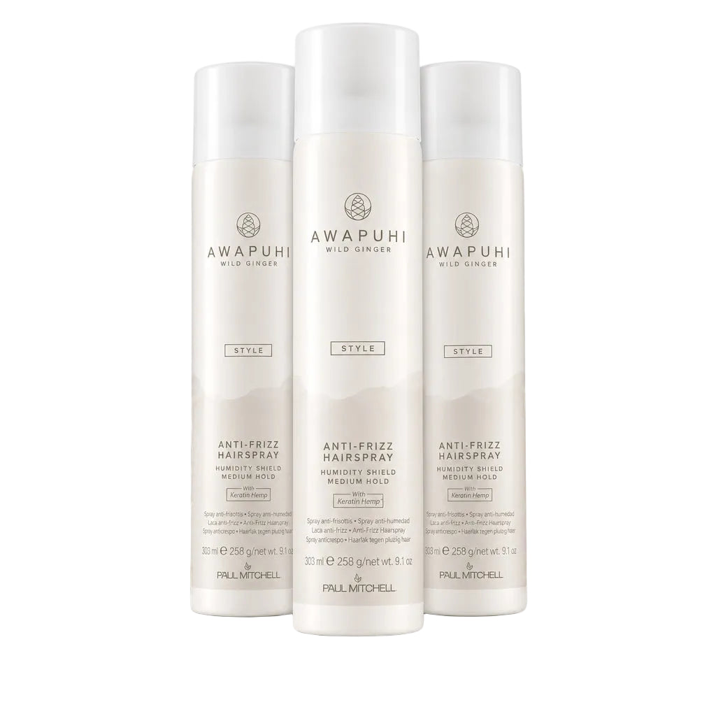 Paul Mitchell  Awapuhi Wild Ginger Anti-Frizz Hairspray 9.1 oz-3 Pack