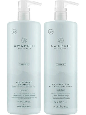 Paul Mitchell Awapuhi Wild Ginger Nourishing Shampoo & Cream Rinse 33.8 oz Duo