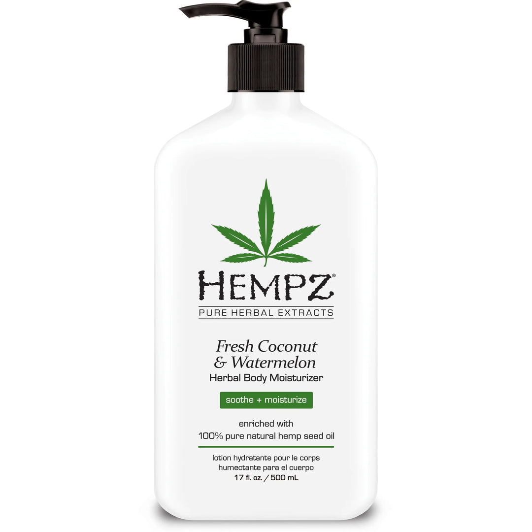 Hempz Fresh Coconut &amp; Watermelon Herbal Body Moisturizer 17 fl.oz-2 Pack