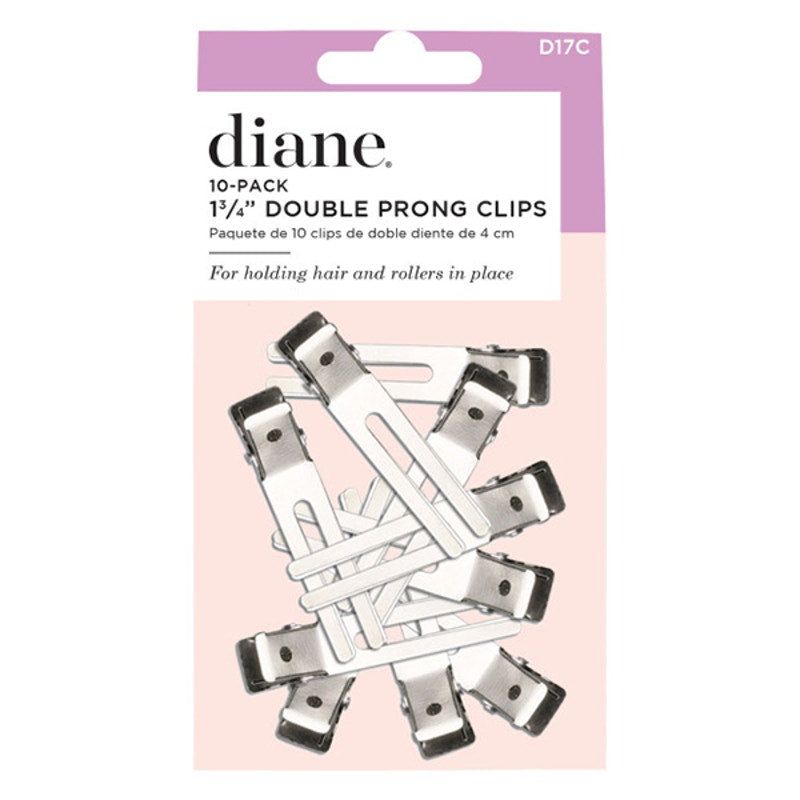 2XDiane Double Prong Clips, 10 Pack