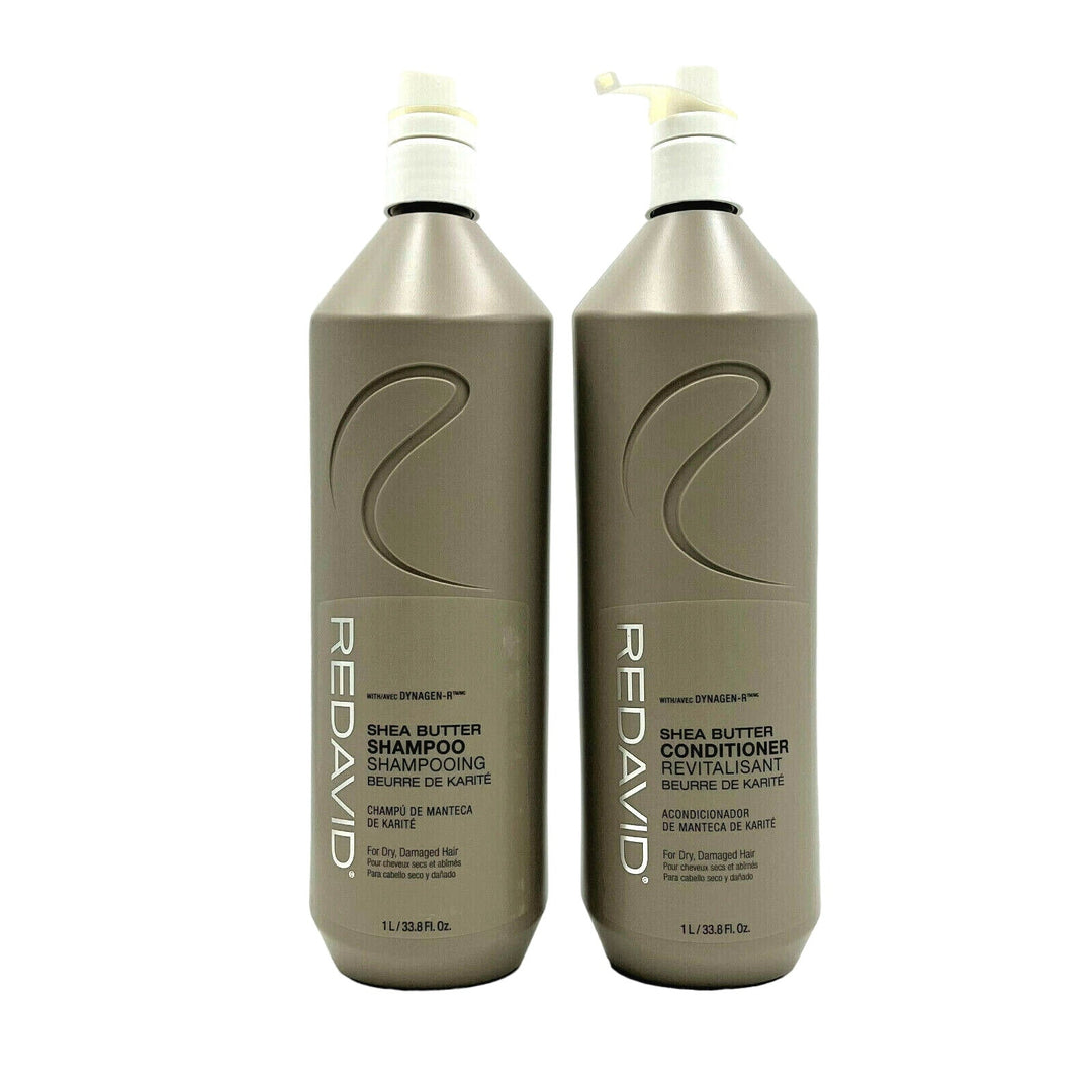 Redavid Shea Butter Shampoo & Conditioner - Dry, Damaged Hair 33.8 oz Duo