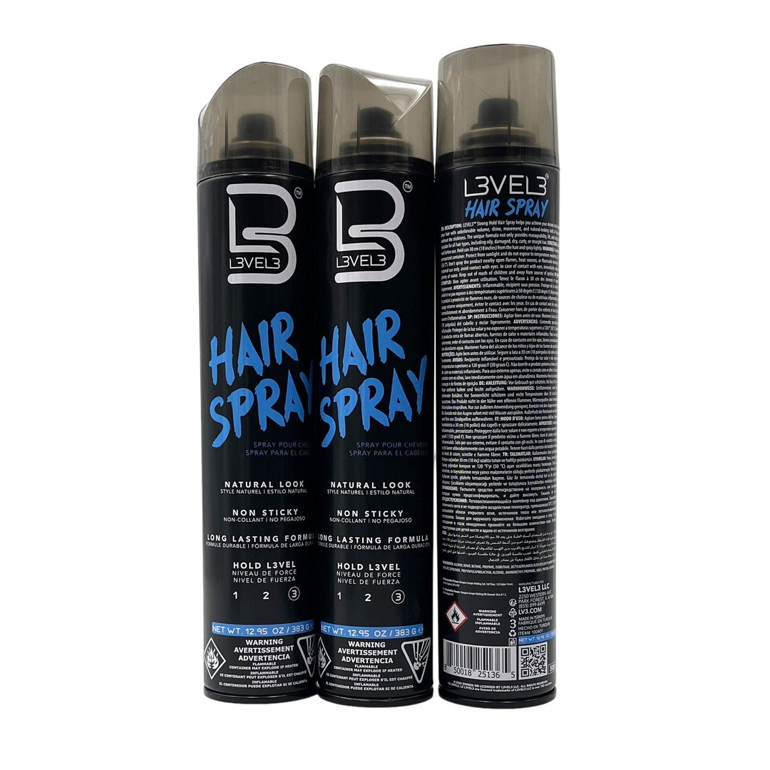 L3VEL3 Hairspray, 13.5 oz-3 Pack